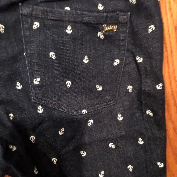 Juicy Couture Nautical anchor embroidered jeans 29 - Picture 6 of 6